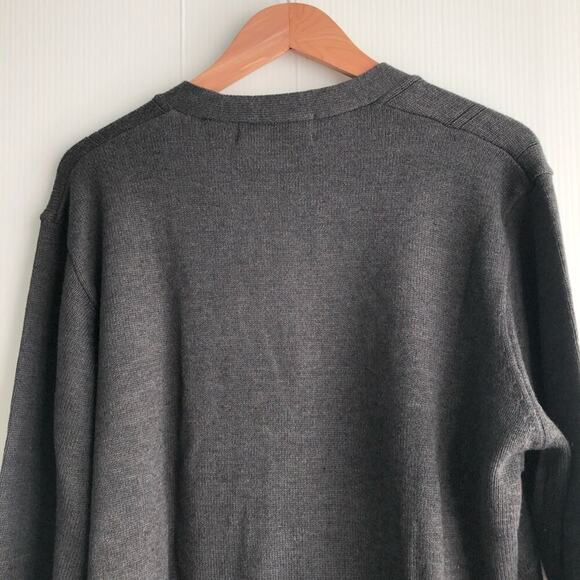 Oscar De La Renta cotton blend cardigan grey size large men’s button front - Picture 3 of 6